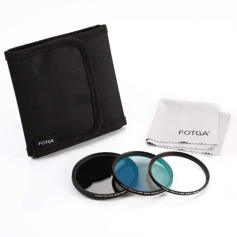 Fotga 43mm Slim Optical Glass Camera Lens Filter Kits (Variable ND2-ND400 ND + MC UV + MC CPL Filter) + Filter Pouch,Fits for Canon Nikon Sony Pentax DSLR Mirrorless Camera Lens with 43mm Thread - Image 1